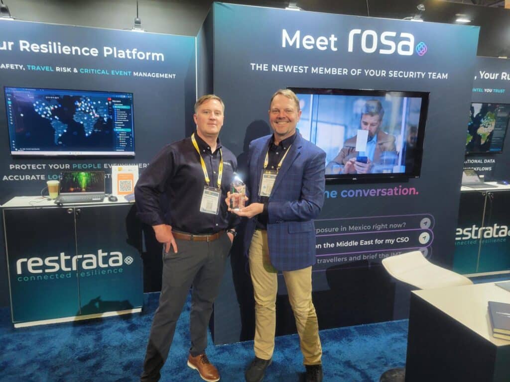 Restrata's Operational AI 'rosa' Wins SIA NPS Award for Threat/Risk Management Software
